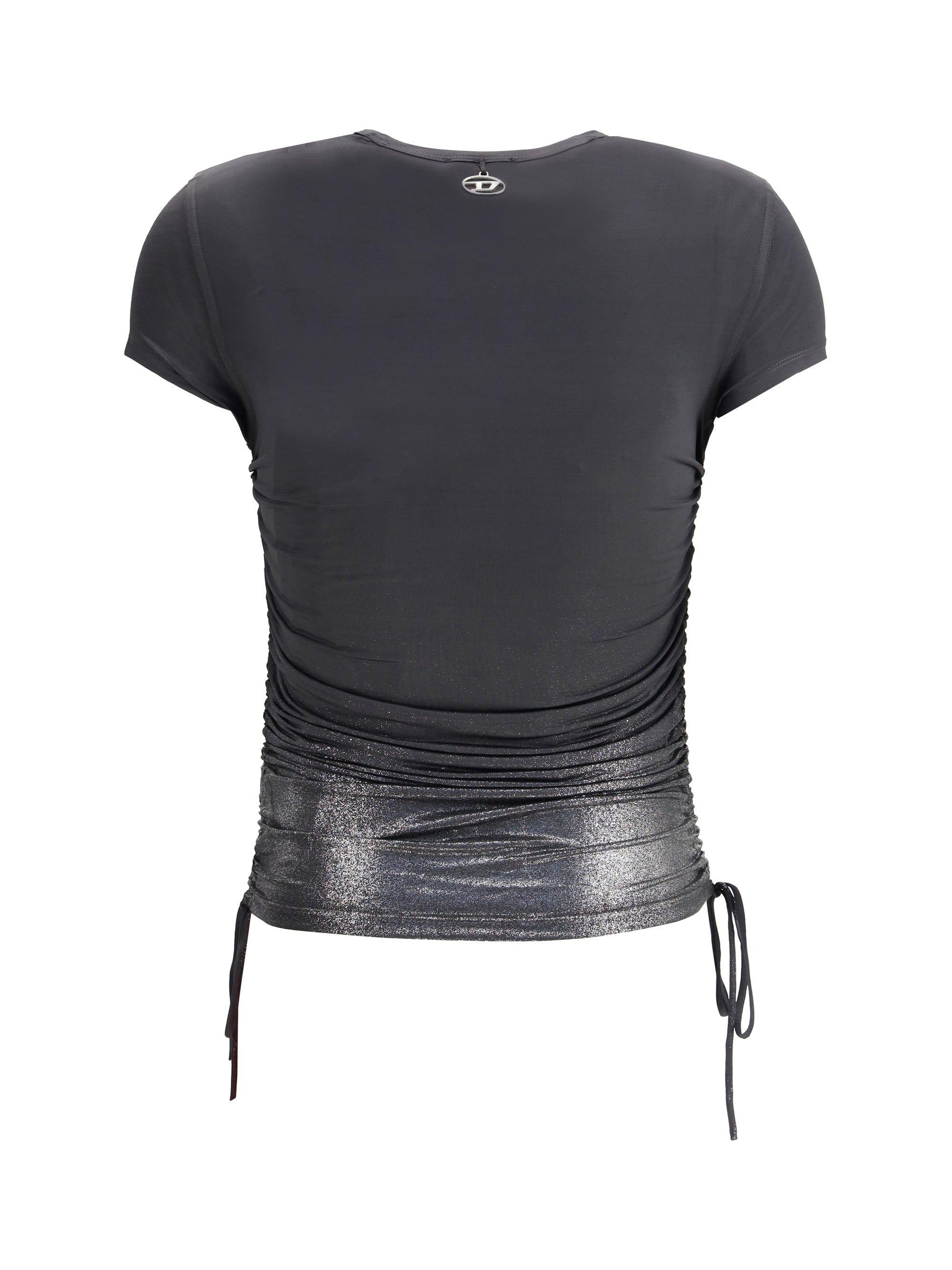 DIESEL M jersey top with side drawstrings