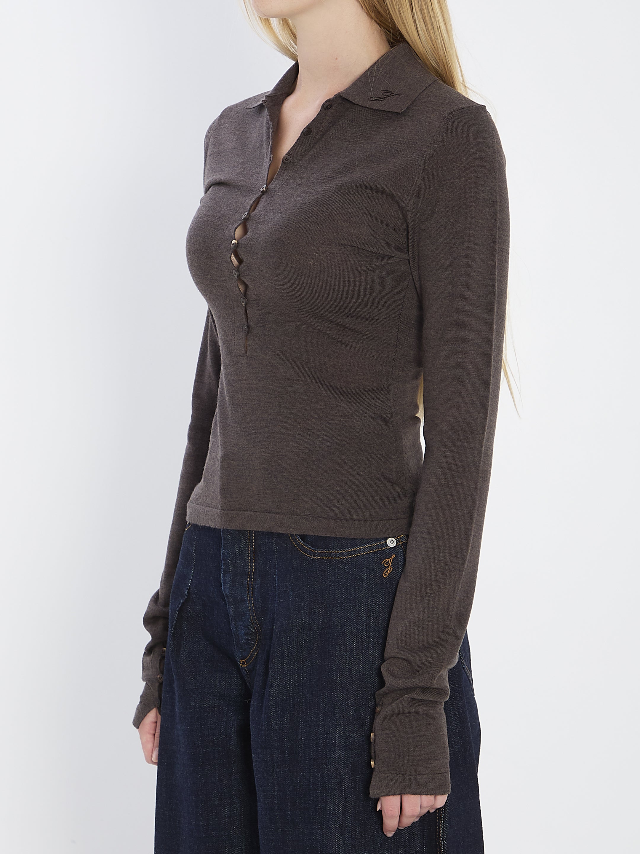 JACQUEMUS 36 fine merino wool knit