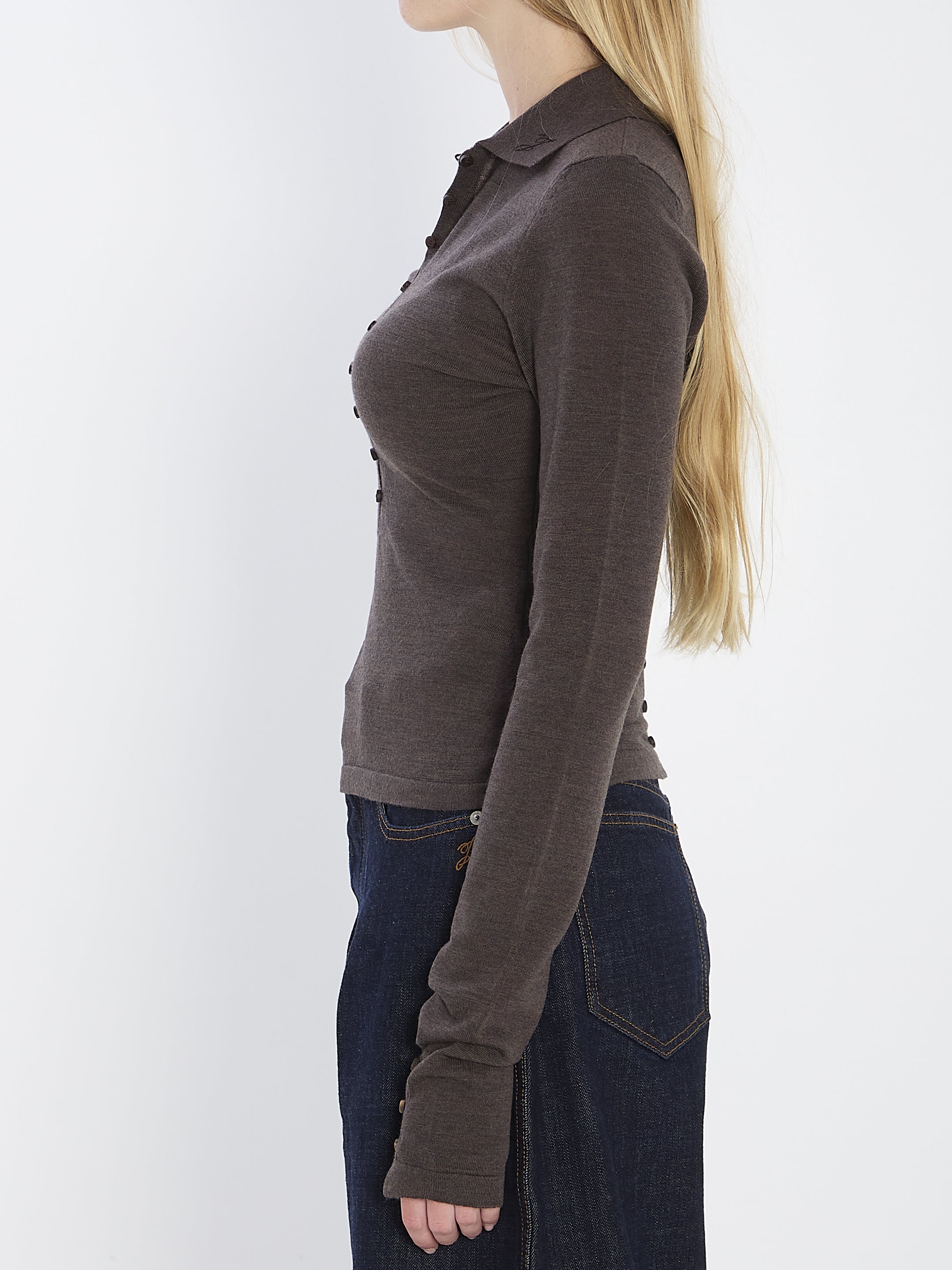 JACQUEMUS 36 fine merino wool knit