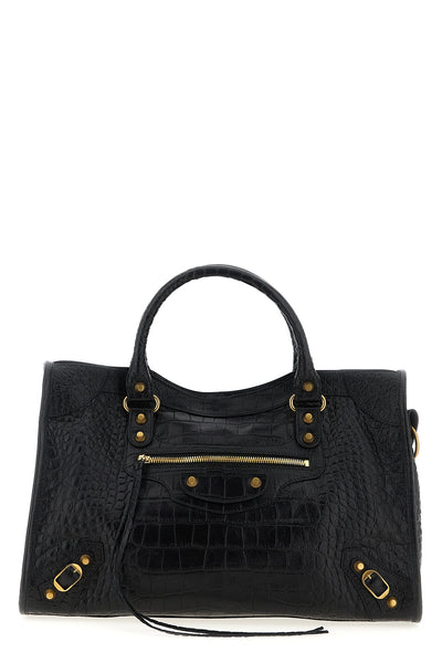 le city bag m leather handbag