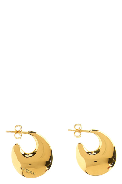 gold metal earring