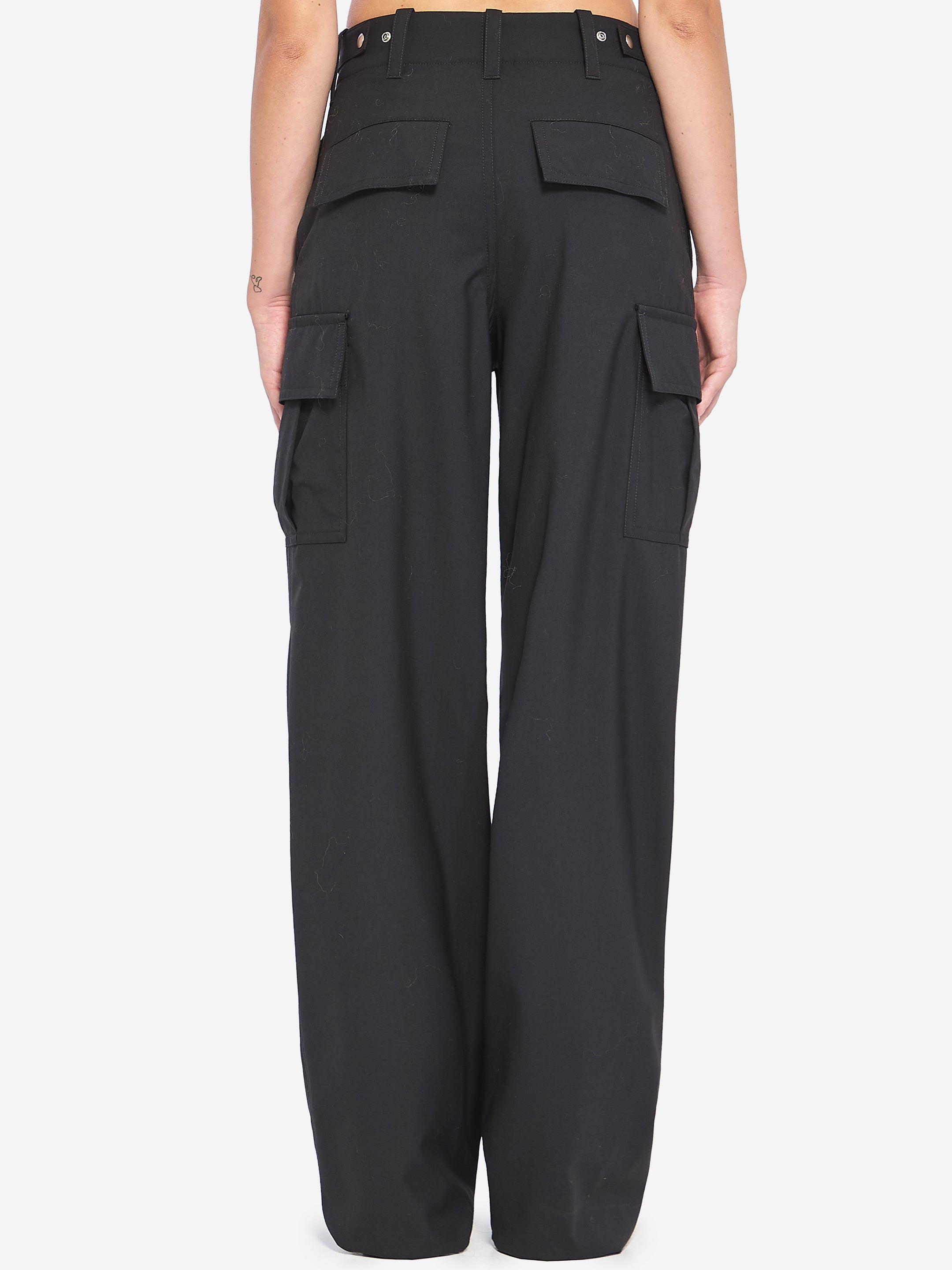 BOTTEGA VENETA 38 cargo trousers in lightweight woo