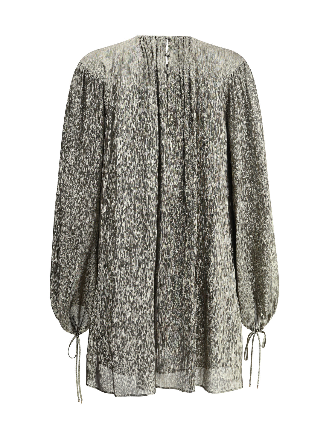 CHLOÉ 38 silk lamé mini dress