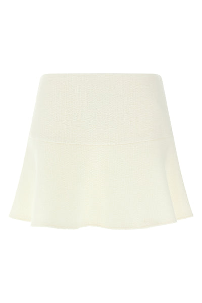 bouclé wool mini skirt