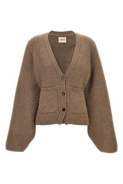 scarlet cashmere cardigan