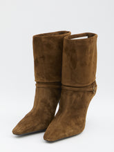 SAINT LAURENT 36½ suede niki boots