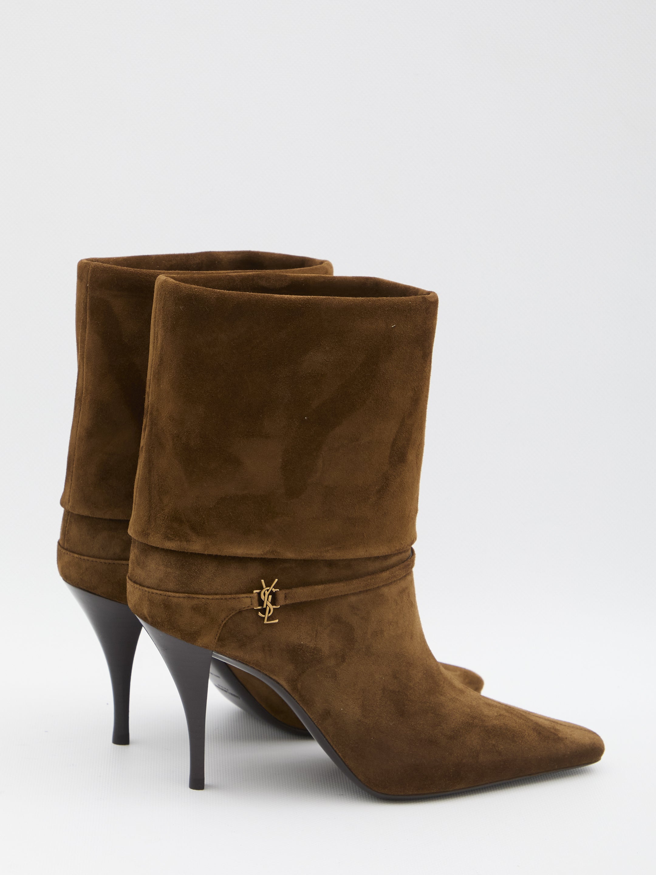 SAINT LAURENT 36½ suede niki boots