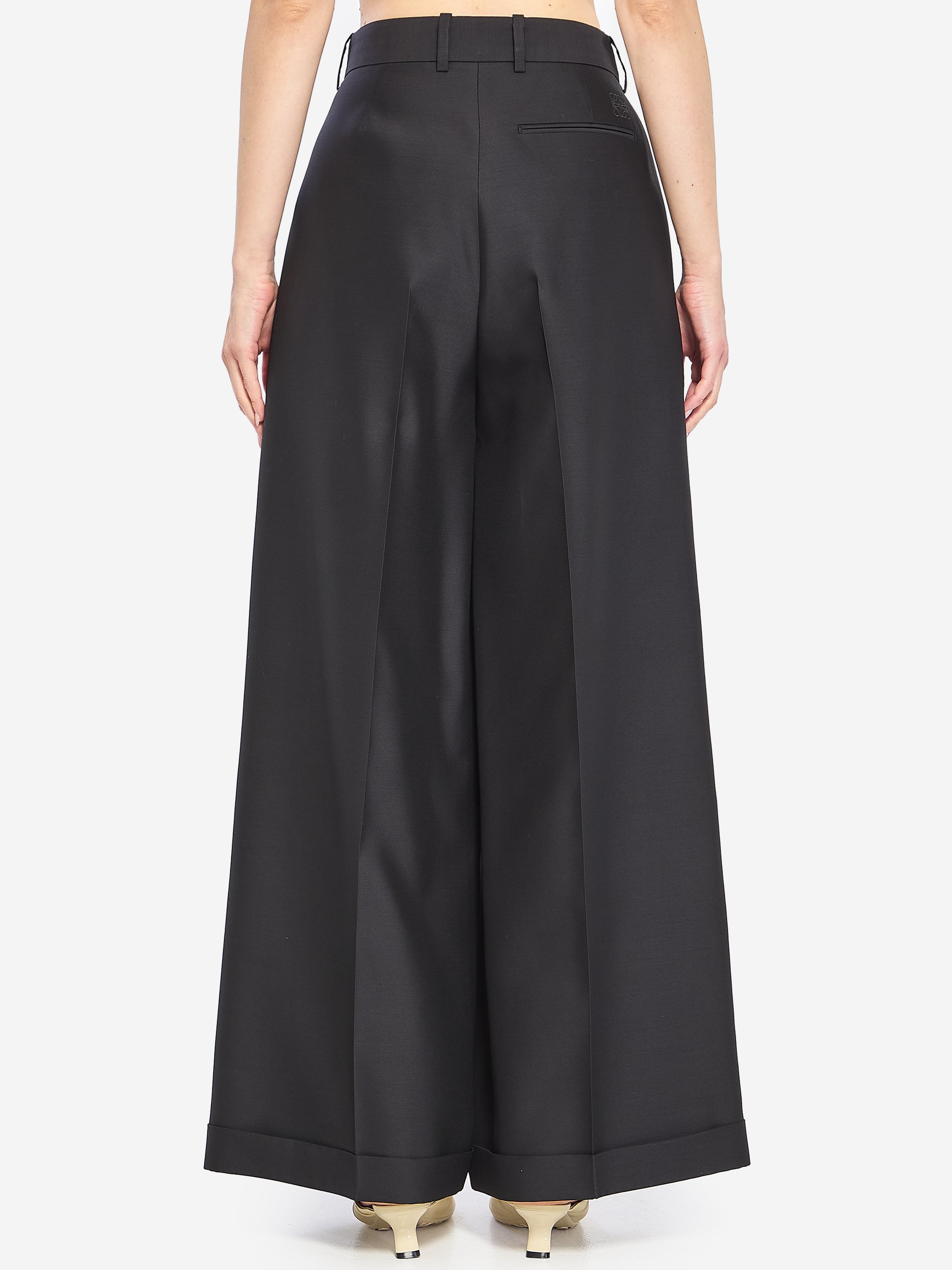 LOEWE 34 wool and silk trousers