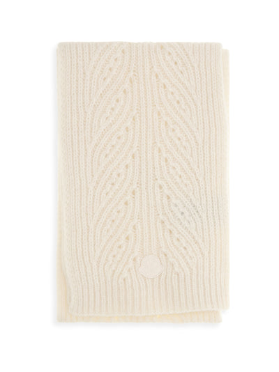 tricot alpaca and cashmere-blend scarf