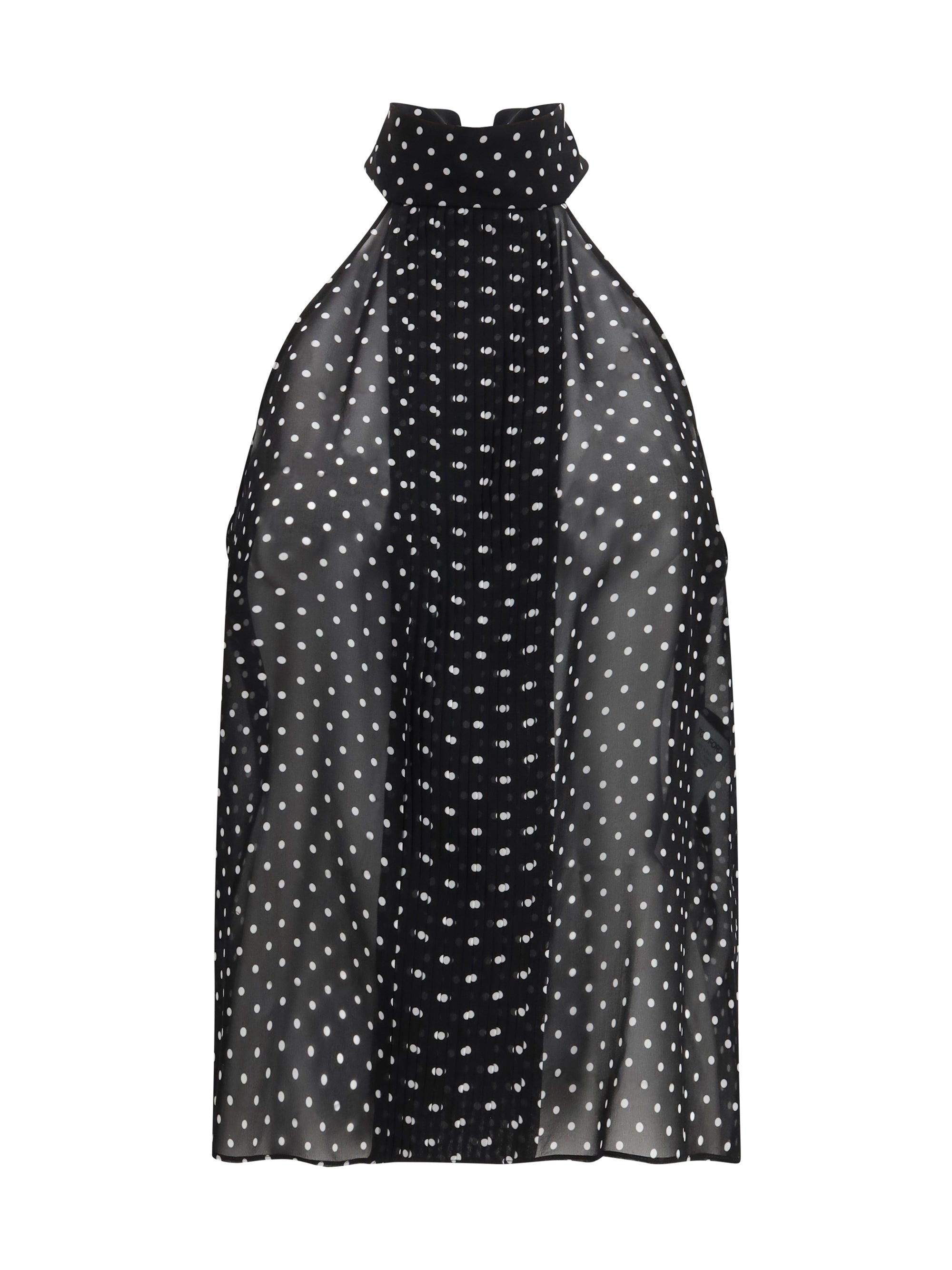 TOM FORD 40 silk polka dot blouse