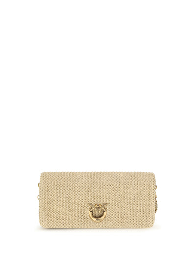 love bag click soft horizontal classic in raffia