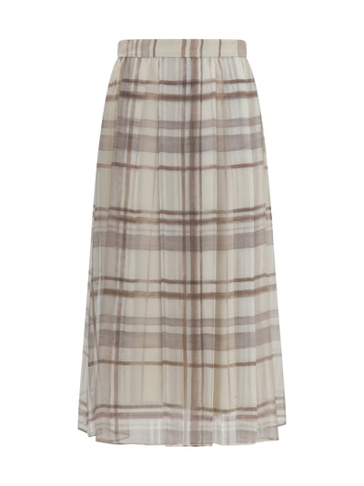 silk midi skirt