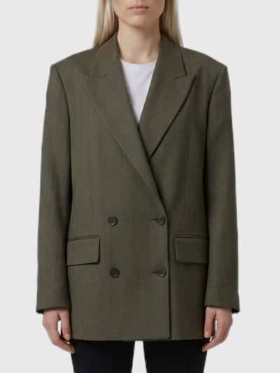 double-breasted journey blazer