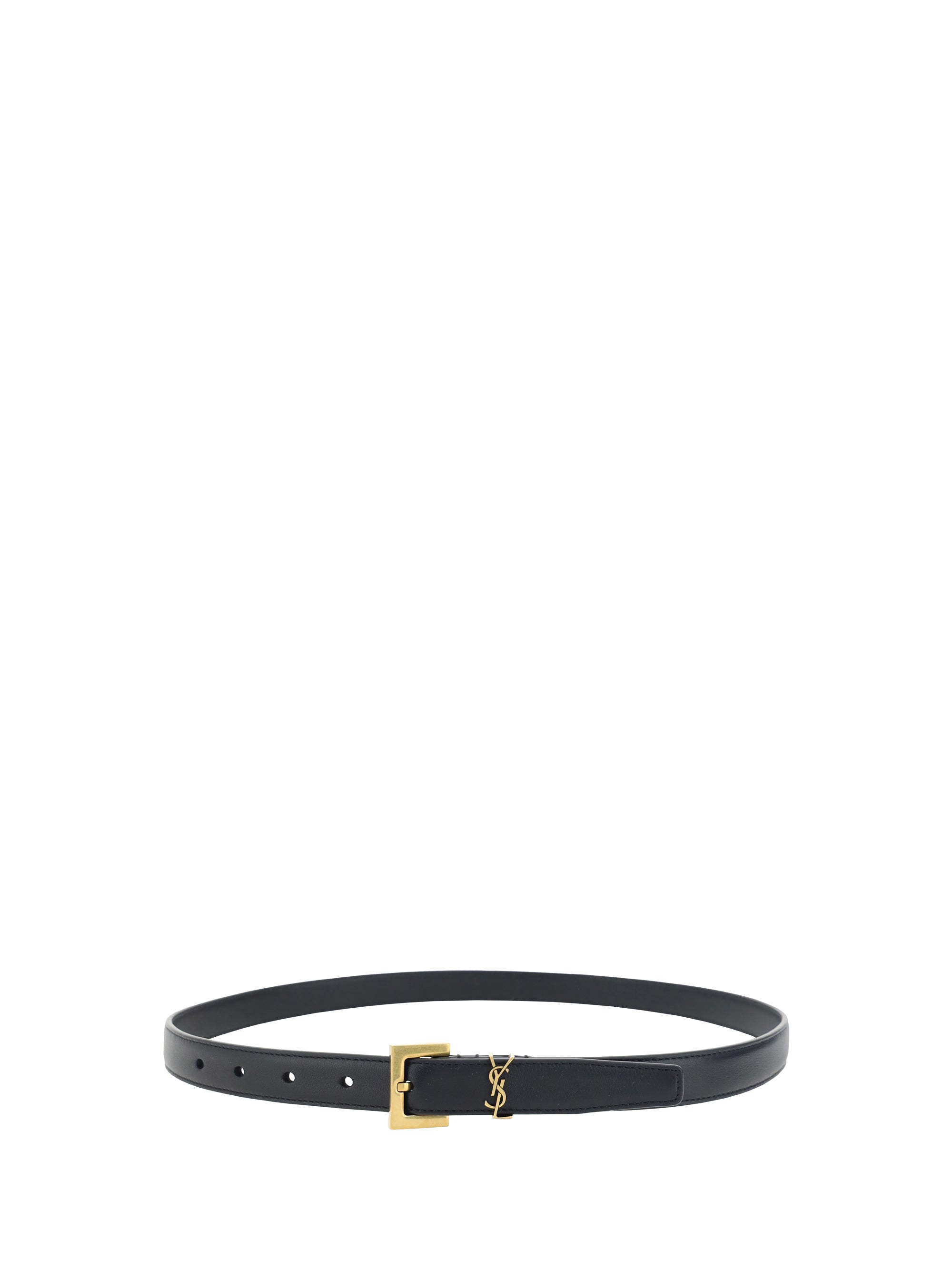 SAINT LAURENT 85 cassandre slim belt