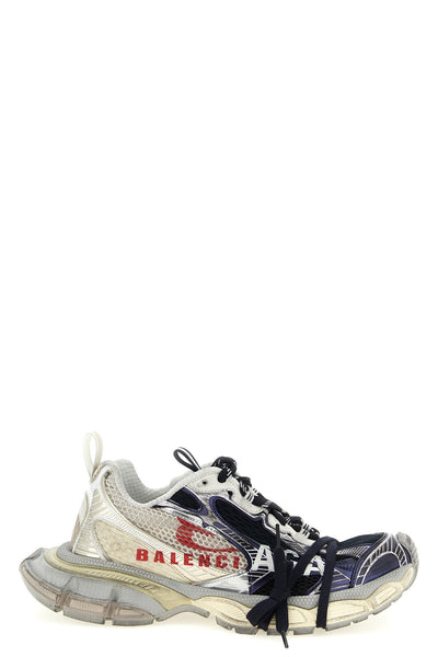 3xl split logo sneakers in polyester and polyurethane
