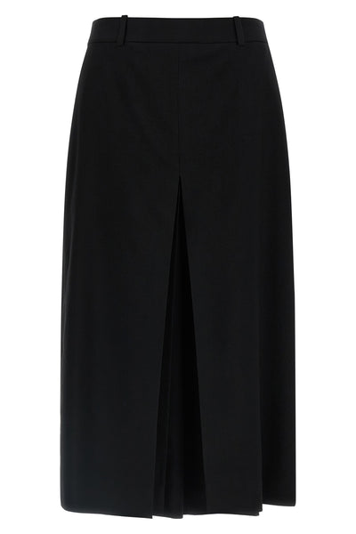 midi wool skirt