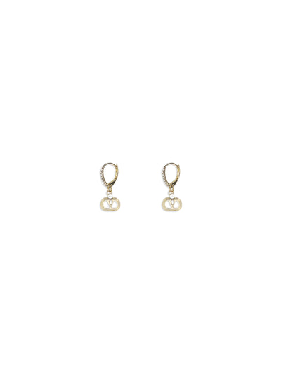 ovalette earrings in metal and swarovski® crystals