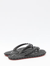 CHRISTIAN LOUBOUTIN 35 super loubi flip flops