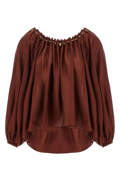 aster silk habotai blouse