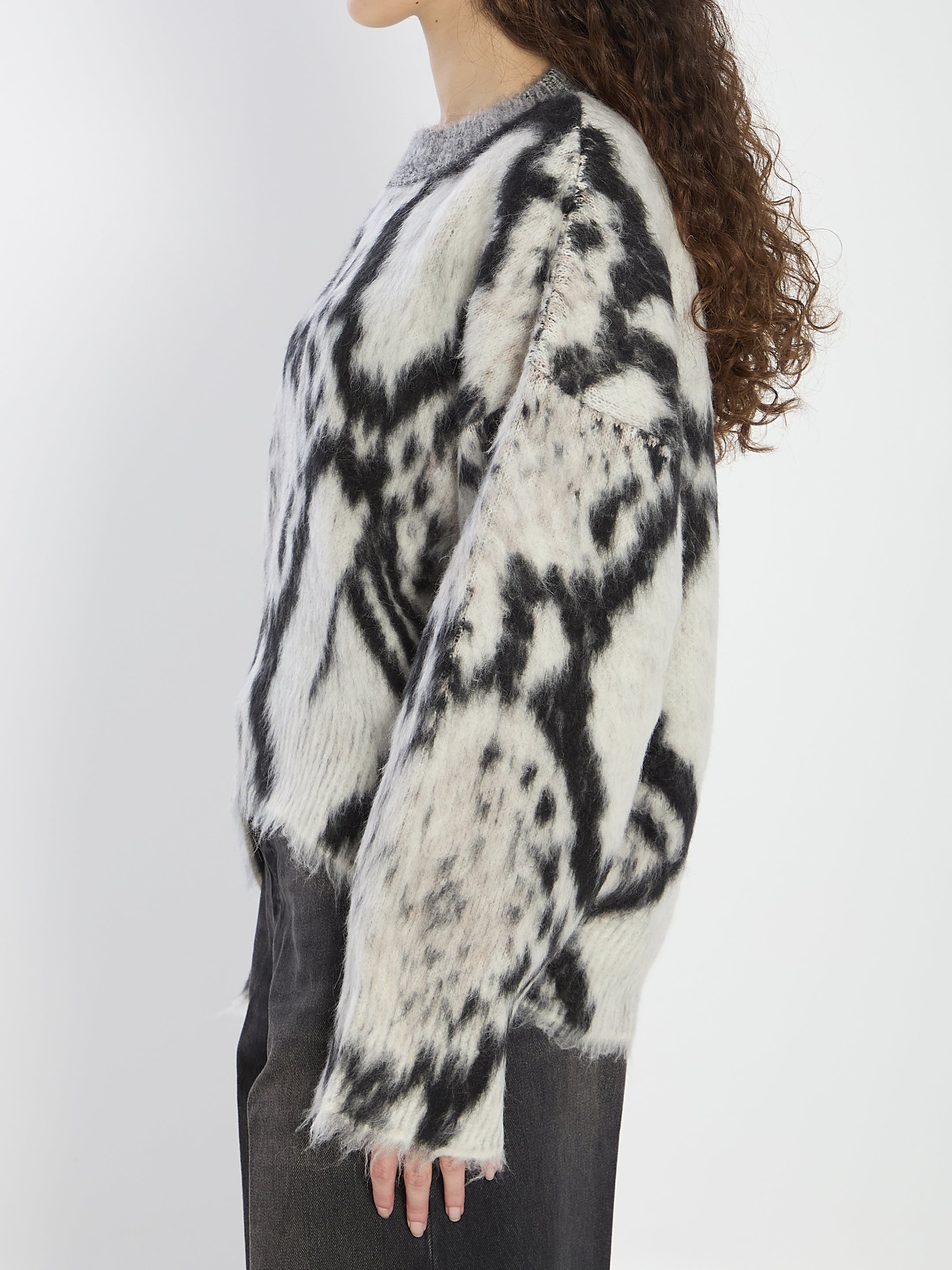 THE ATTICO 38 python-print sweater