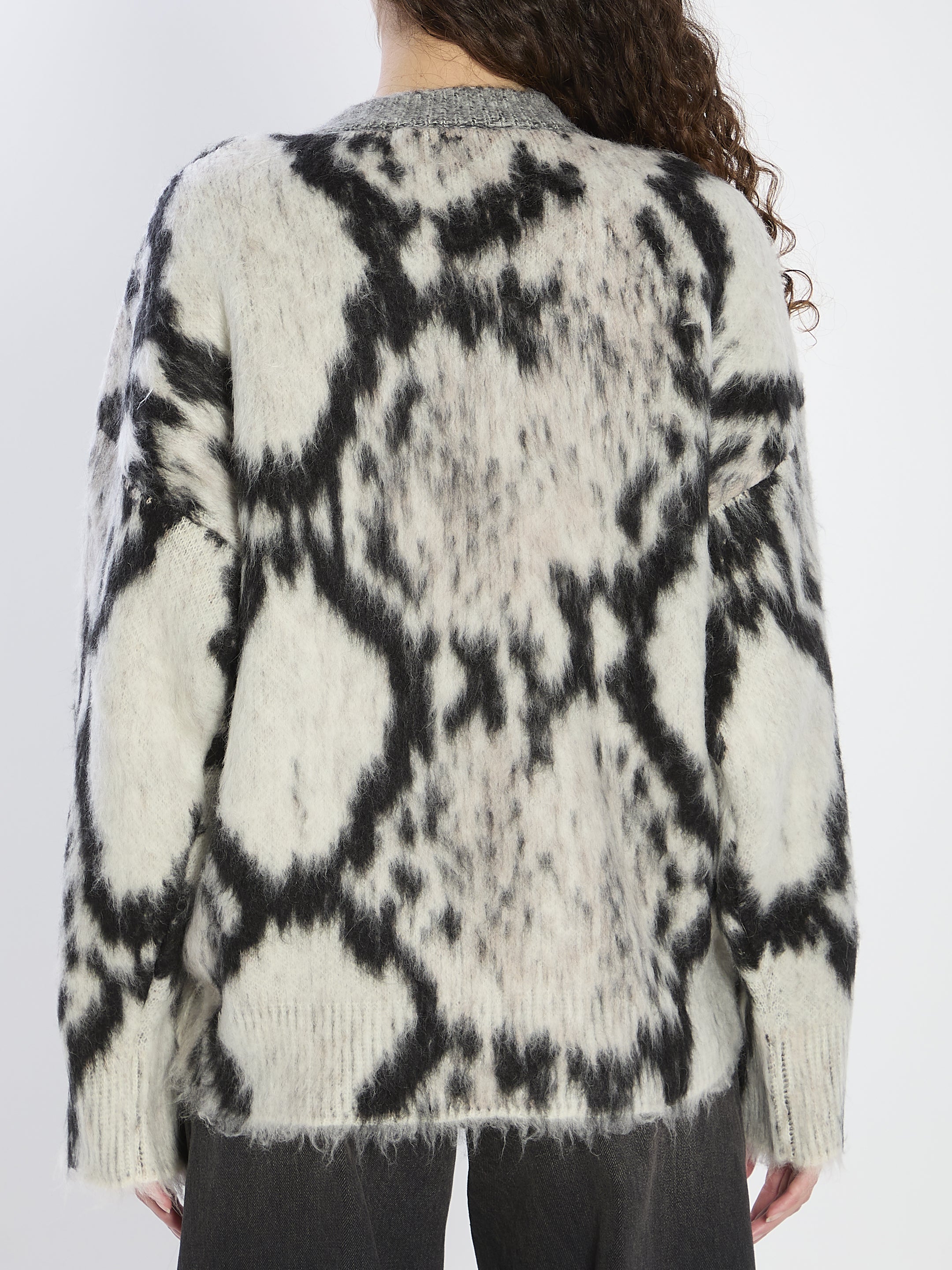 THE ATTICO 38 python-print sweater