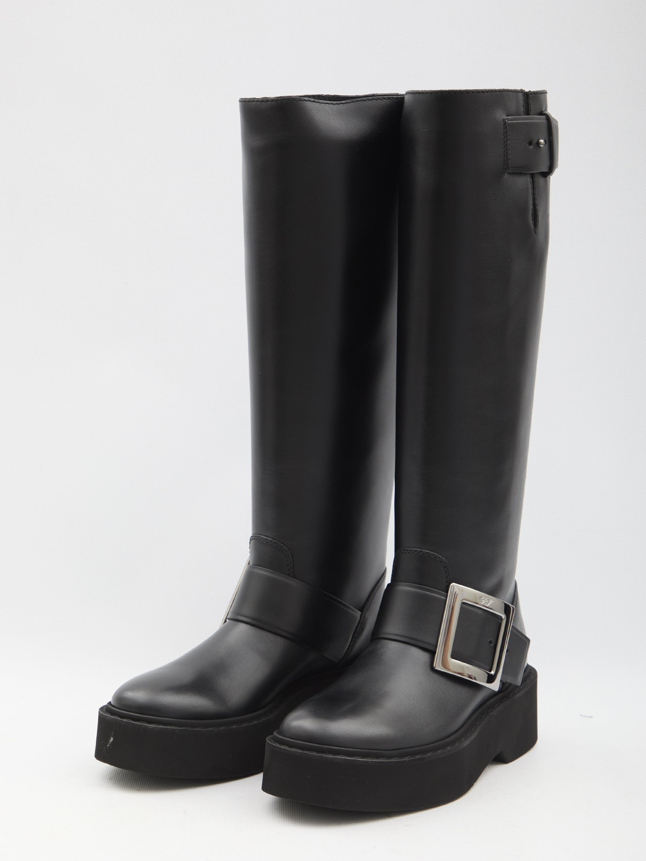ROGER VIVIER 40 viv rangers high biker boots