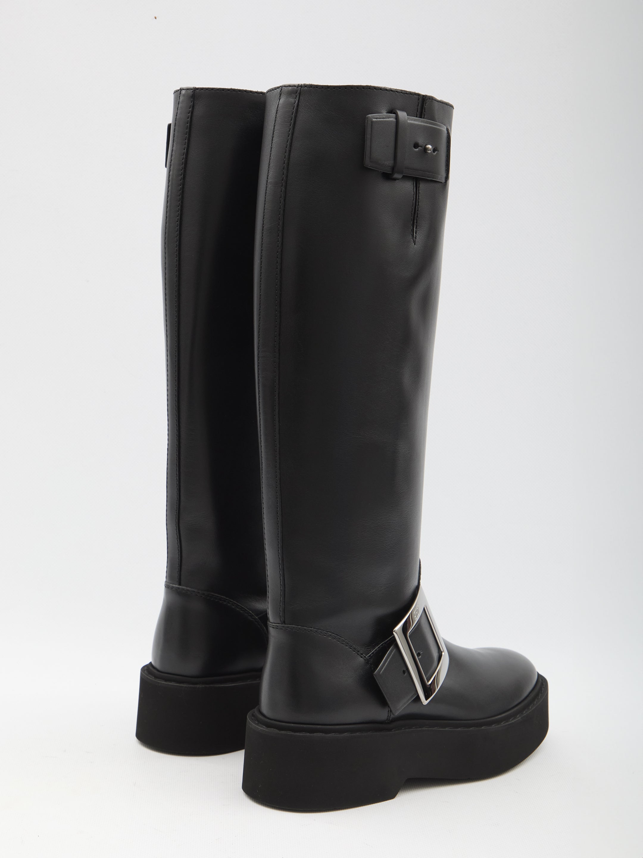 ROGER VIVIER 40 viv rangers high biker boots