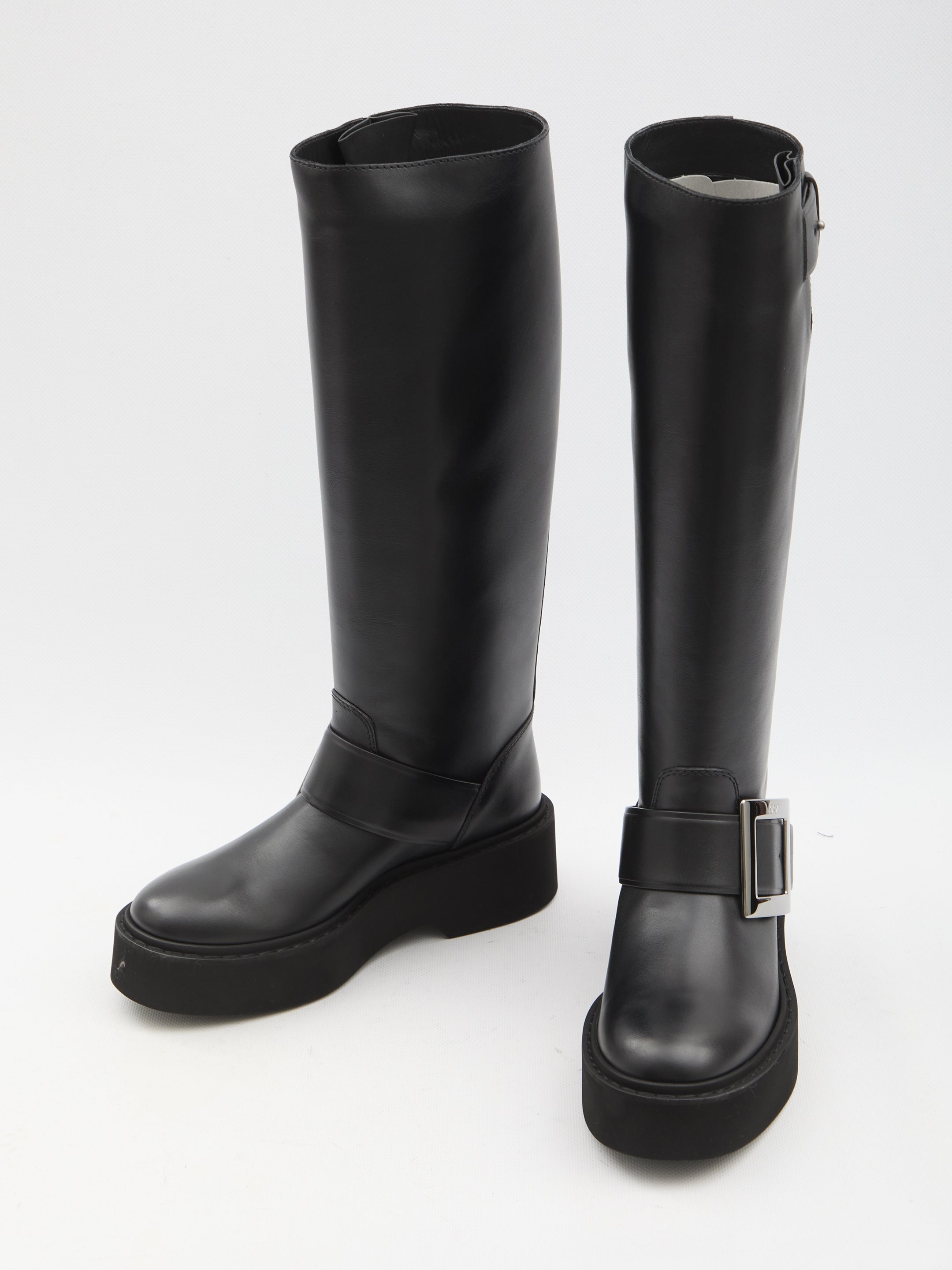 ROGER VIVIER 40 viv rangers high biker boots