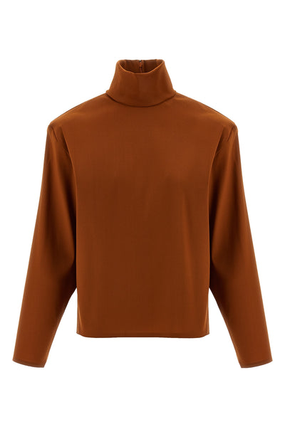 stretch super organza sweater
