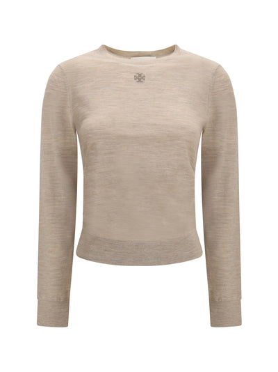 t logo wool sweater