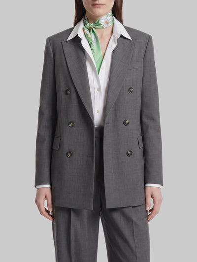 anthracite double-breasted jacket