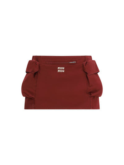 cotton mini skirt