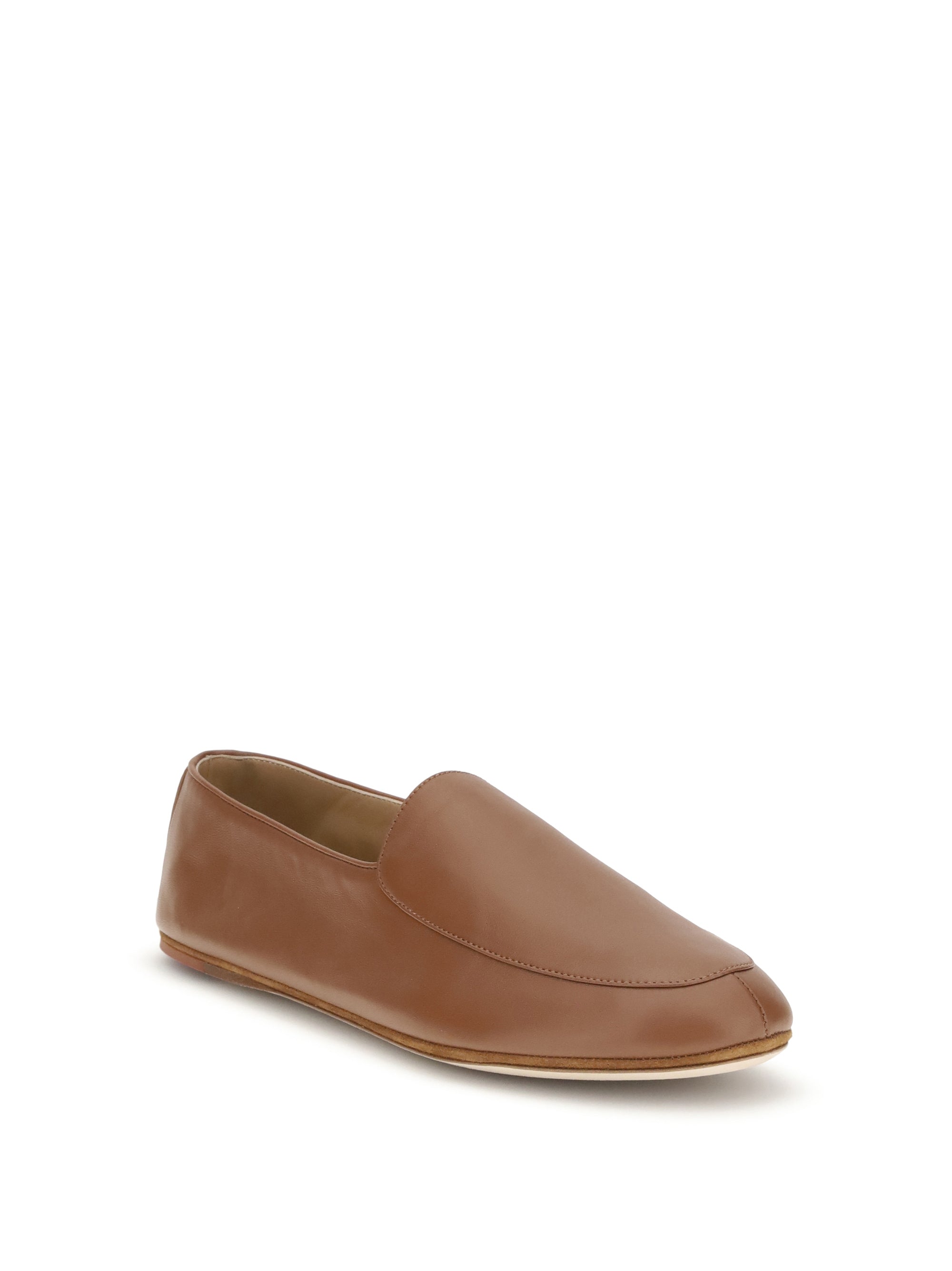 LORO PIANA 36 leather loafers