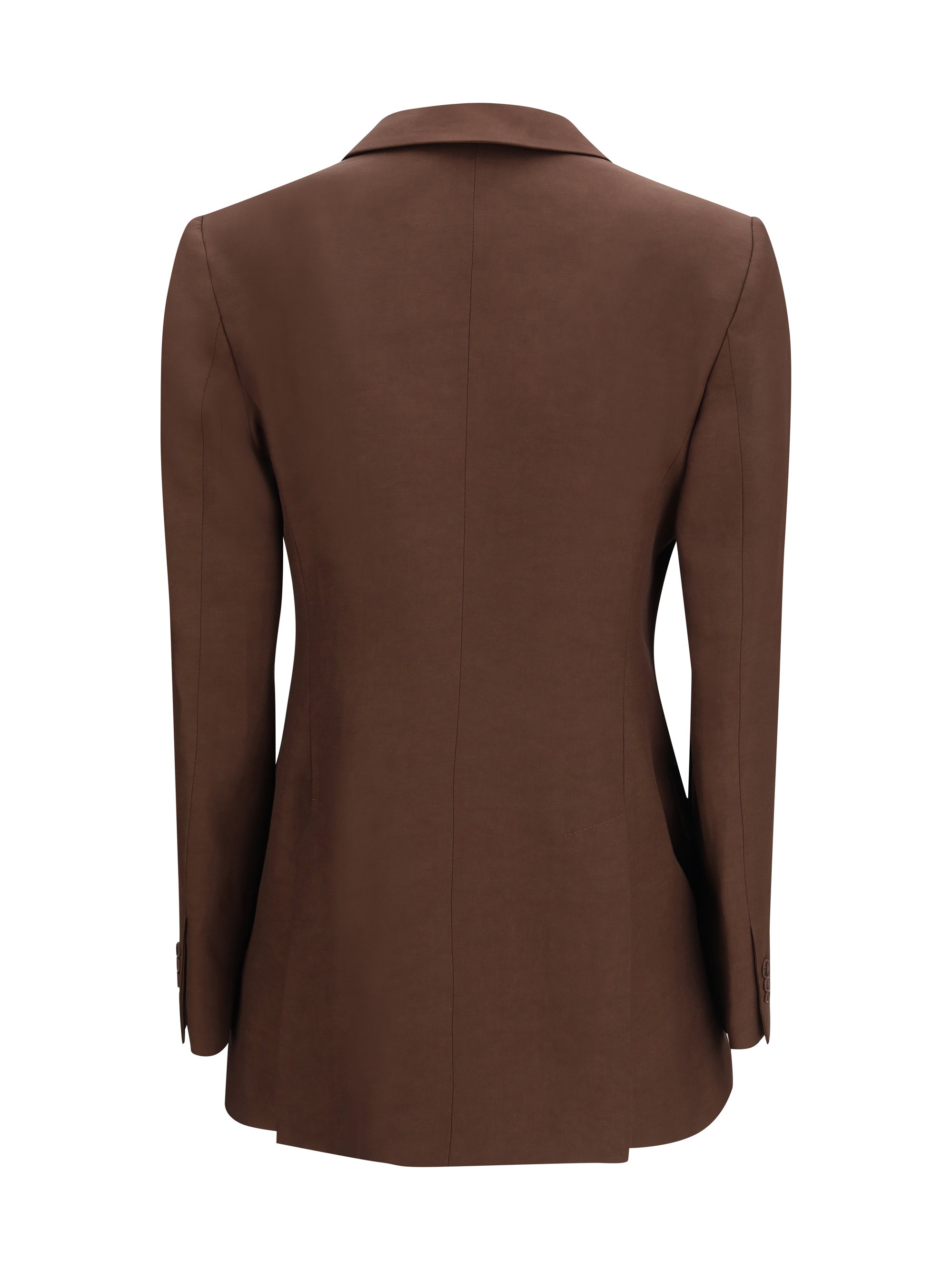 P.A.R.O.S.H. L double-breasted blazer in a ribbed fabric