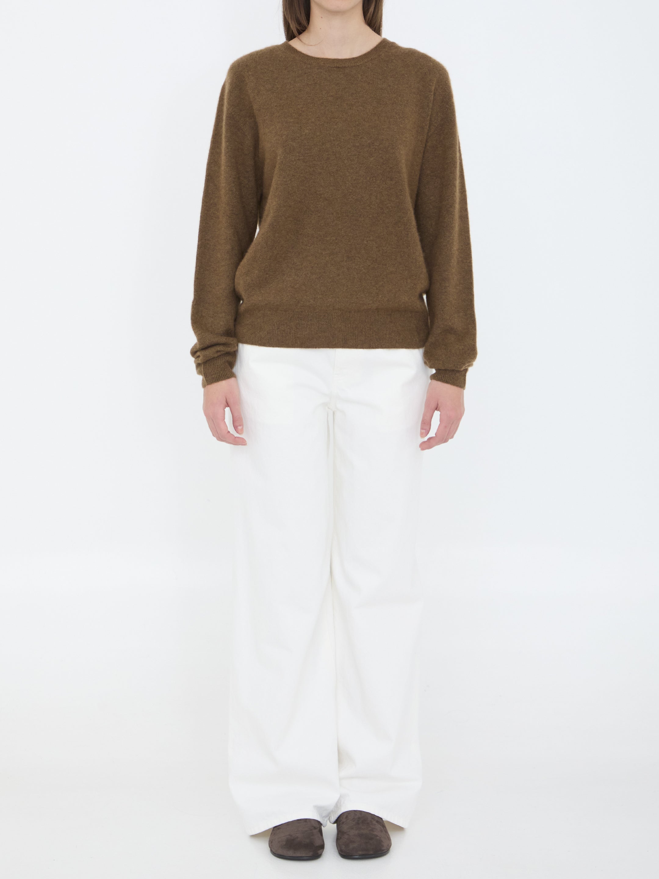 THE ROW M lorynna sweater in cashmere and silk