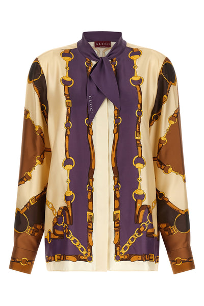 the gucci shirt exemplifies meticulous italian craftsmanship through its fluid c