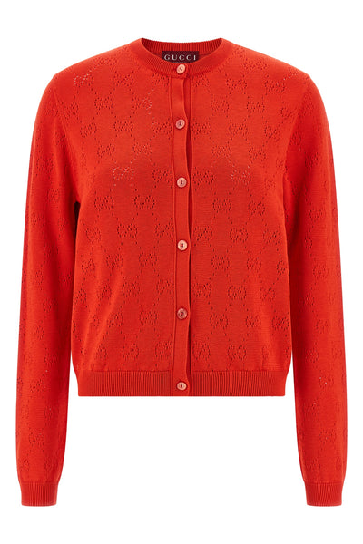 silk and cotton blend cardigan knitted
