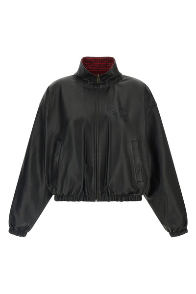 reversible leather jacket