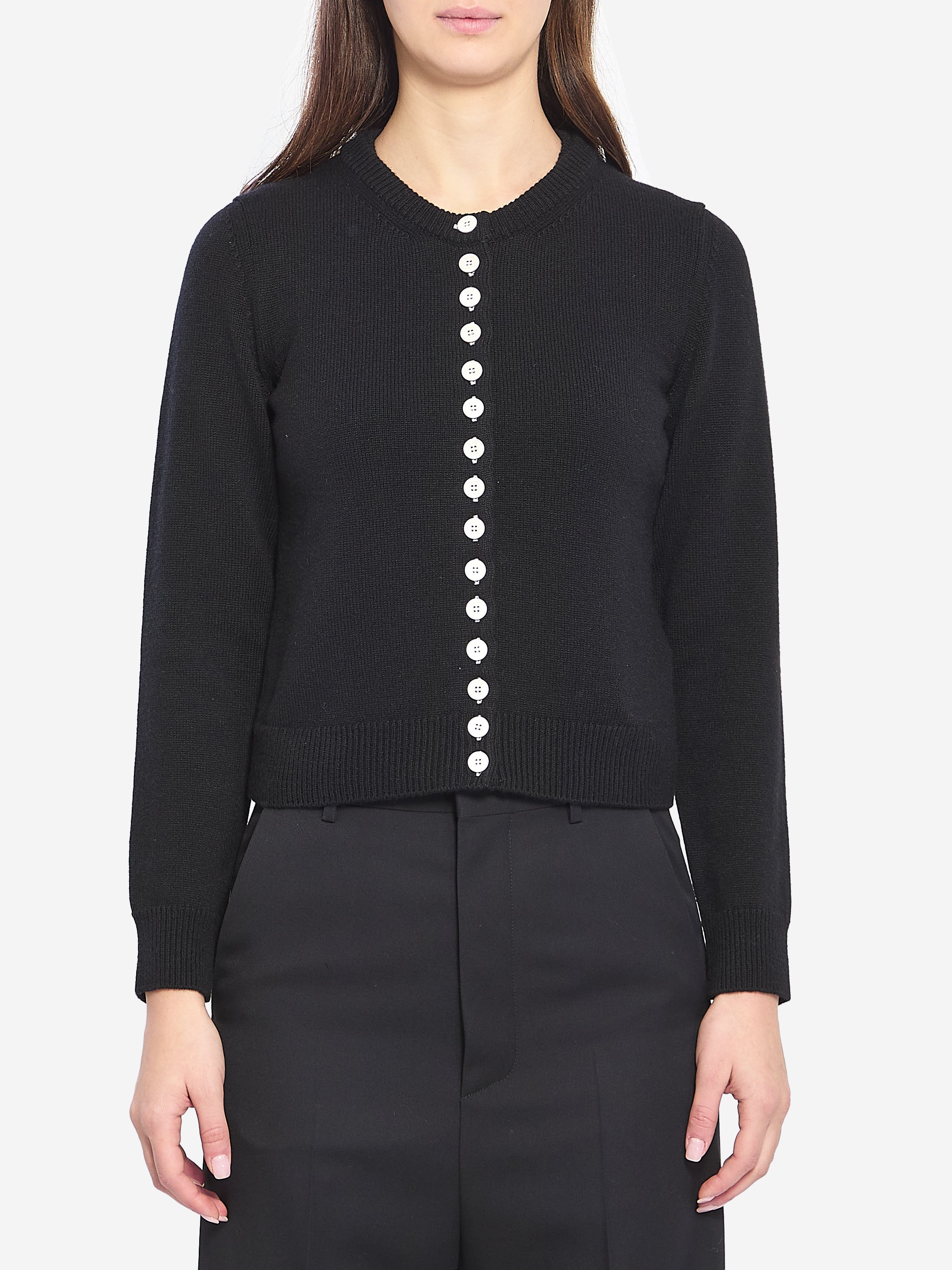 CELINE M double-layer cardigan