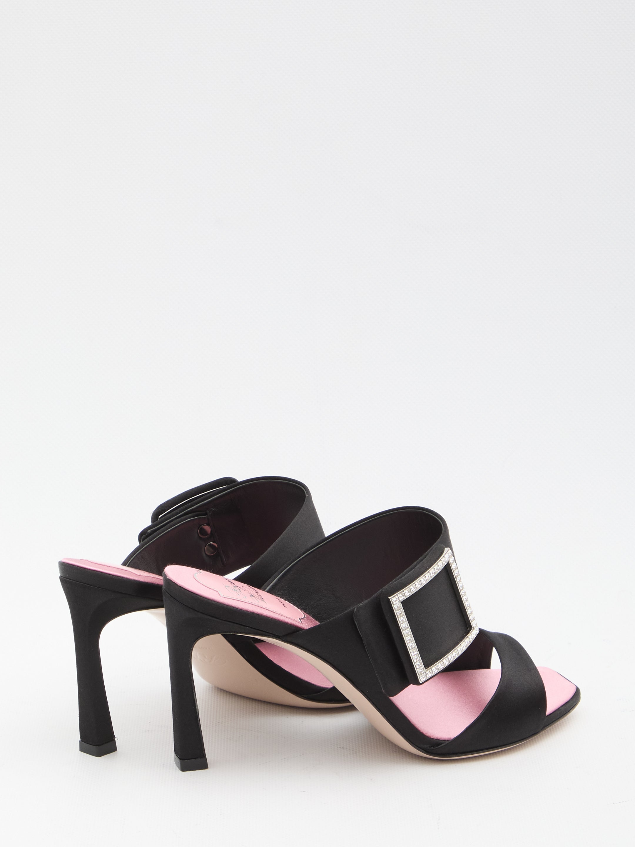 ROGER VIVIER 36 trompette satin mules