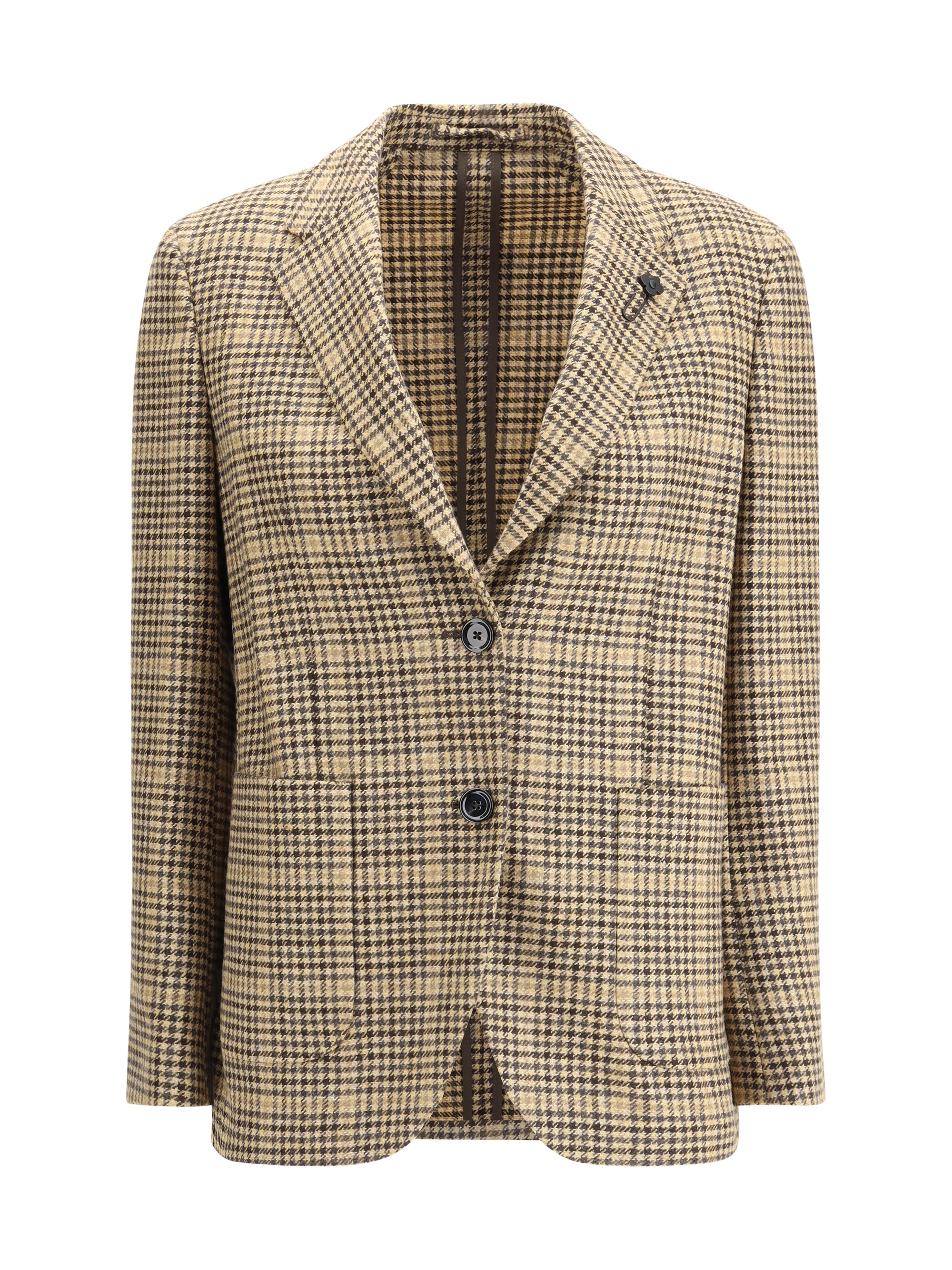 LARDINI 44 houndstooth blazer