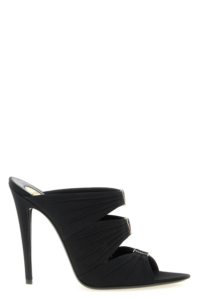 emilie crepe satin mules