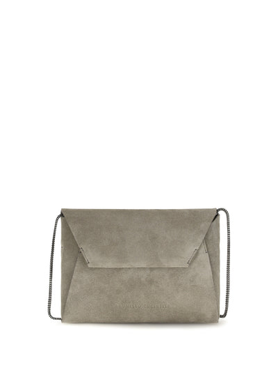 bc duo suede clutch bag