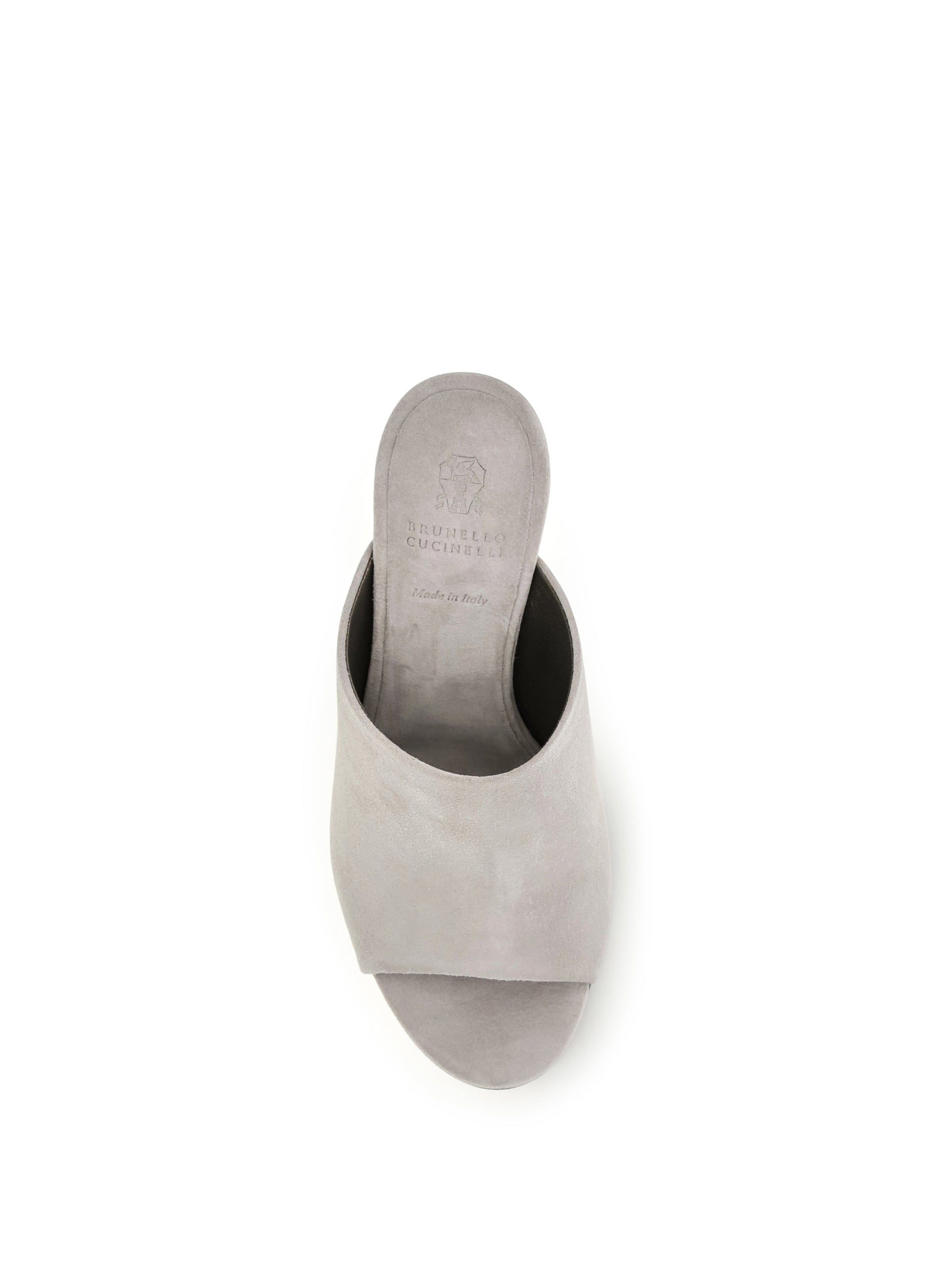 BRUNELLO CUCINELLI 36 suede mules with precious heels