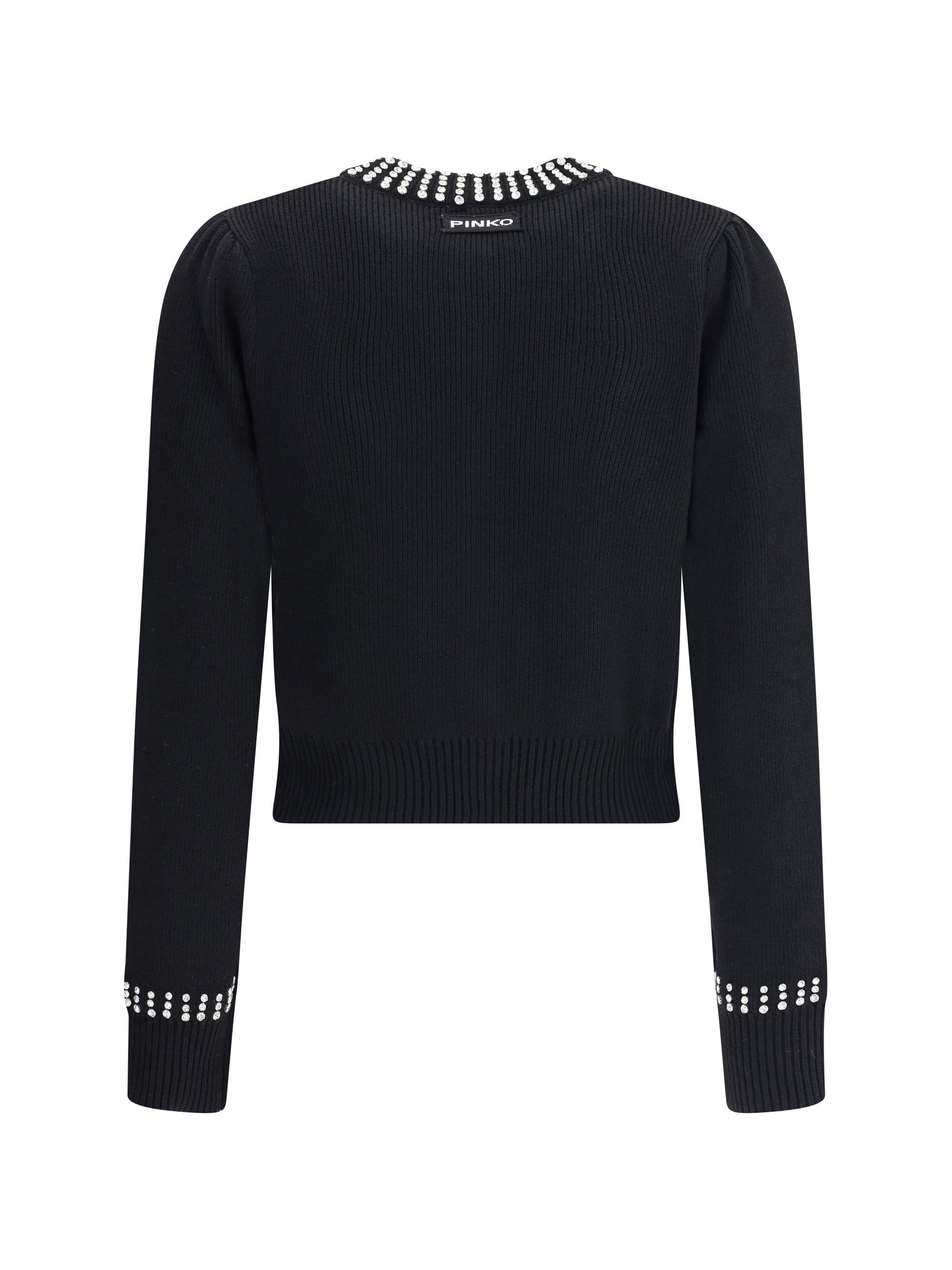 PINKO L rhinestone cardigan