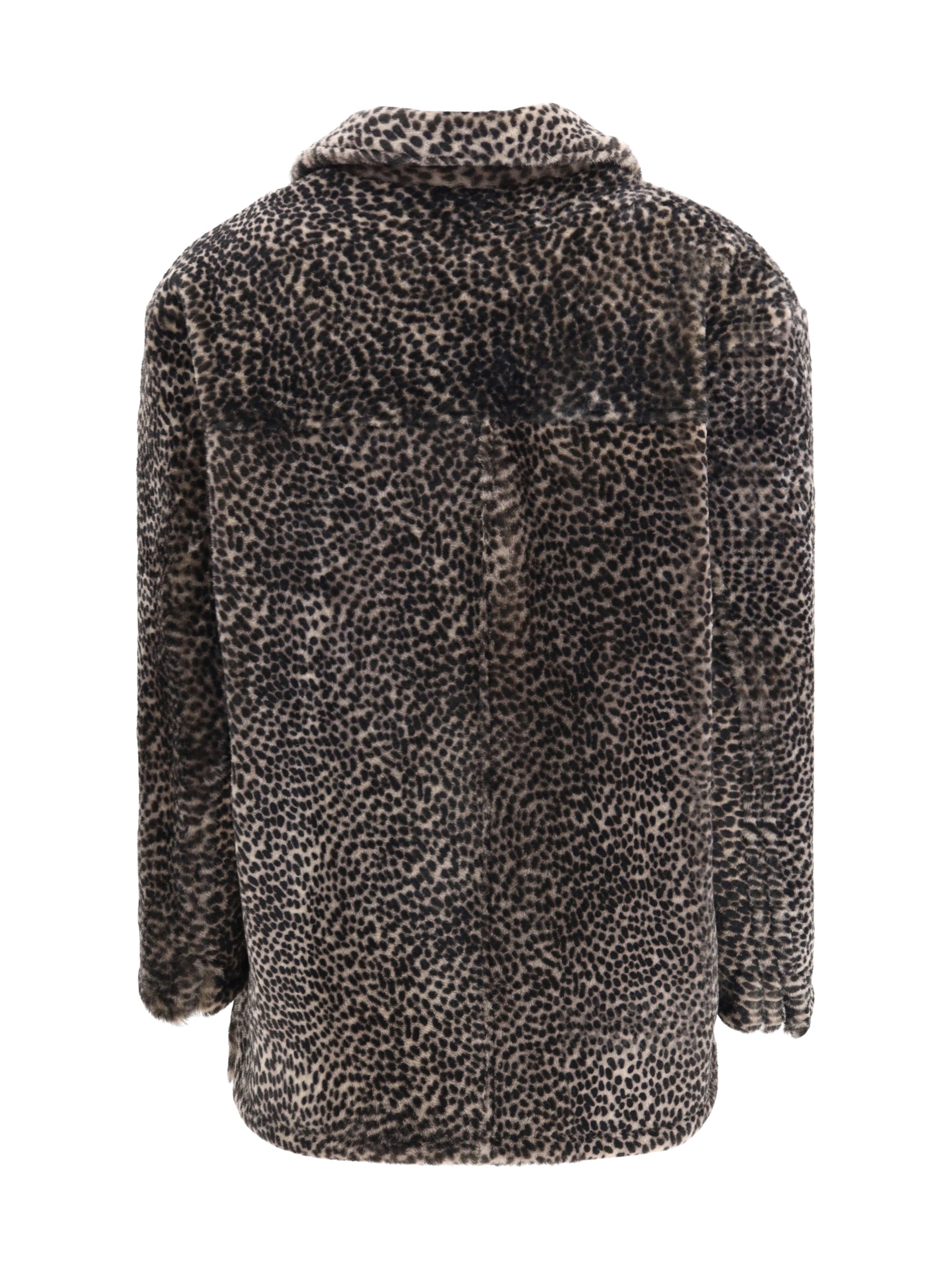 SALVATORE SANTORO 40 spotted patterned fur jacket