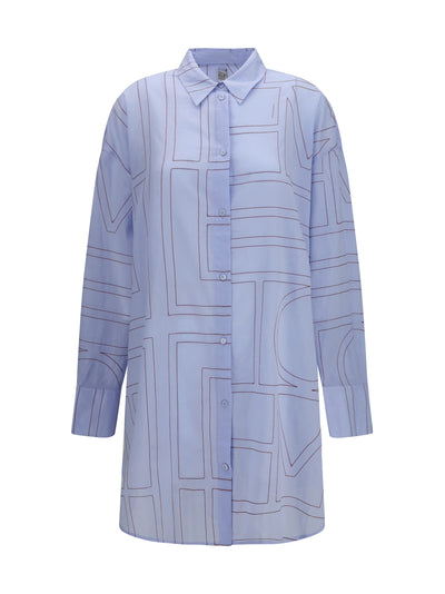 monogram shirt dress