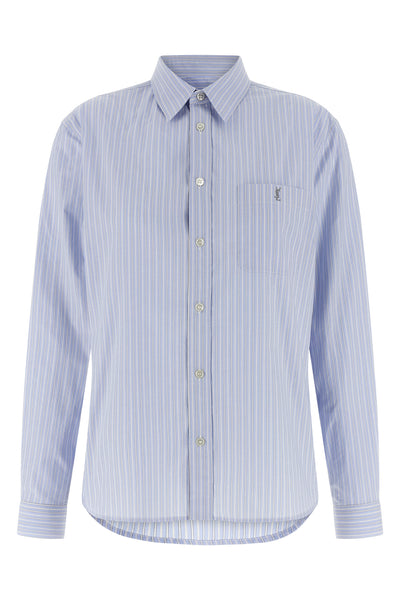 striped cotton poplin shirt