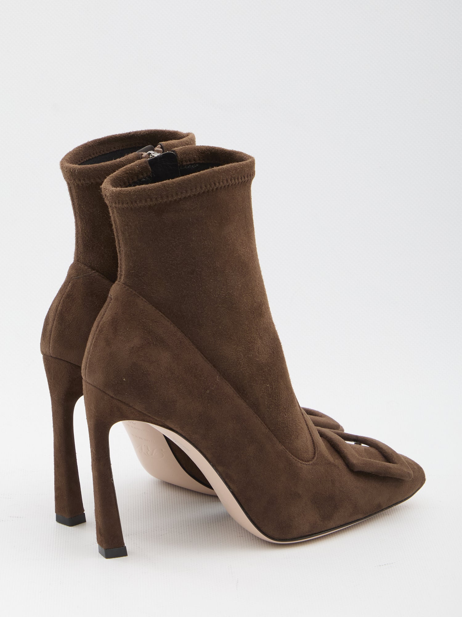 ROGER VIVIER 36½ trompette ankle boots in suede