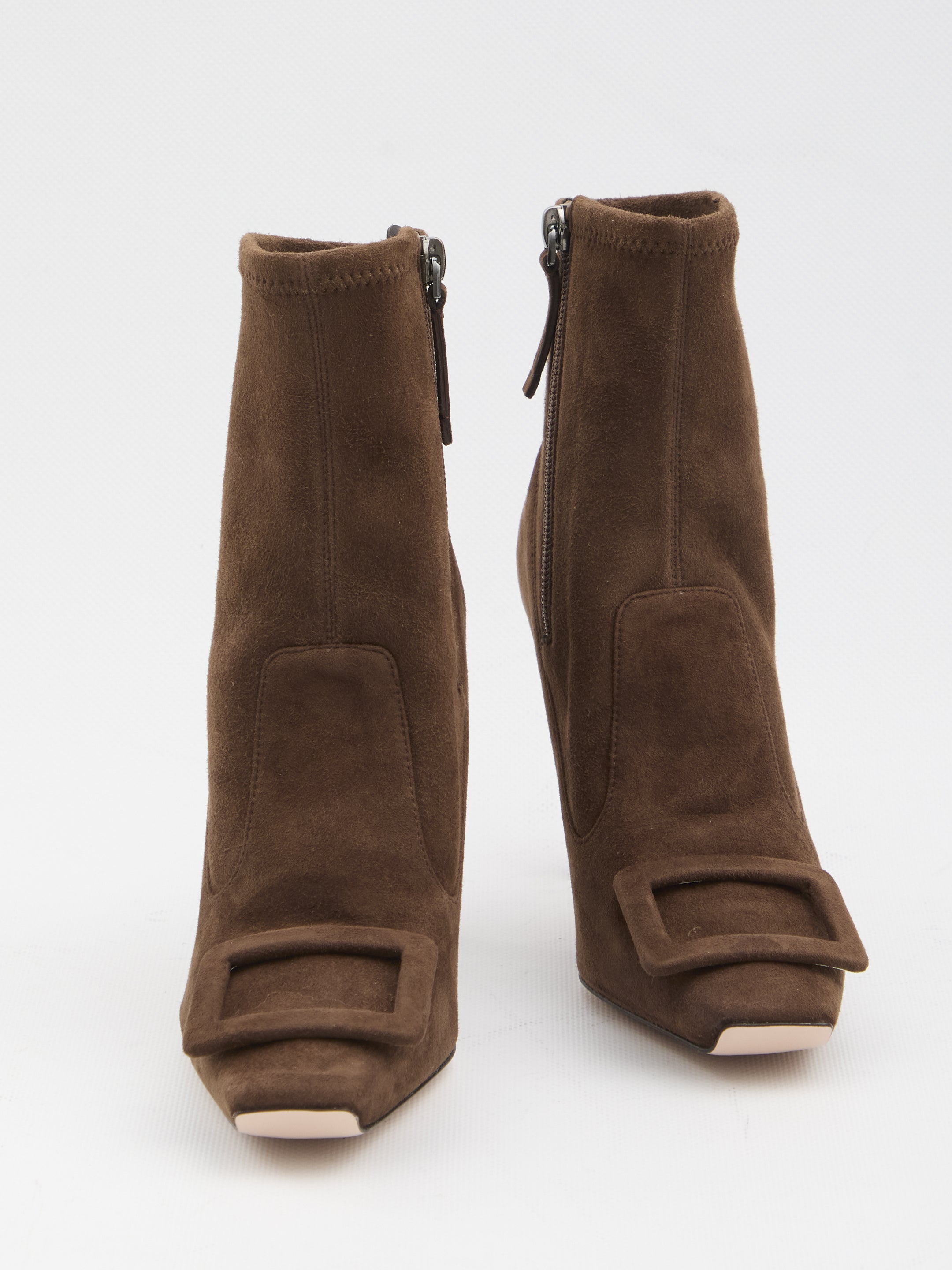 ROGER VIVIER 36½ trompette ankle boots in suede